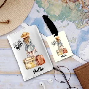 Travel in Style with Our New Passport cover and bag tag Personalized Combo