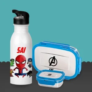 Personalised sipper and  viego tifin combo
