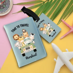 Personalized Passport and Bag Tag Combo