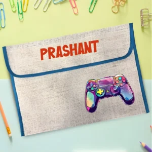 Personalized Game Console Jute Folders