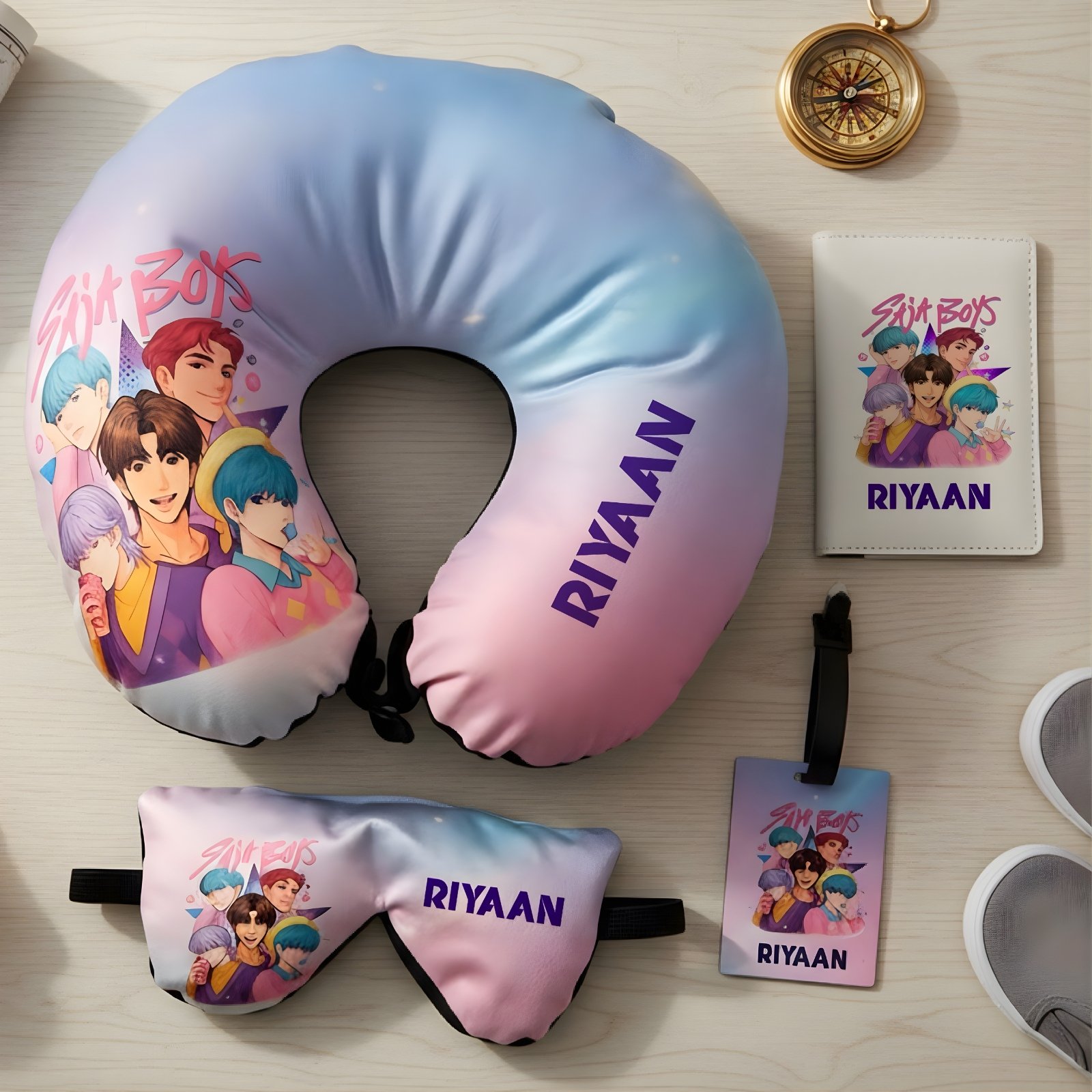 Personalized Star Boys K-Pop Demon Hunter Travel Combo