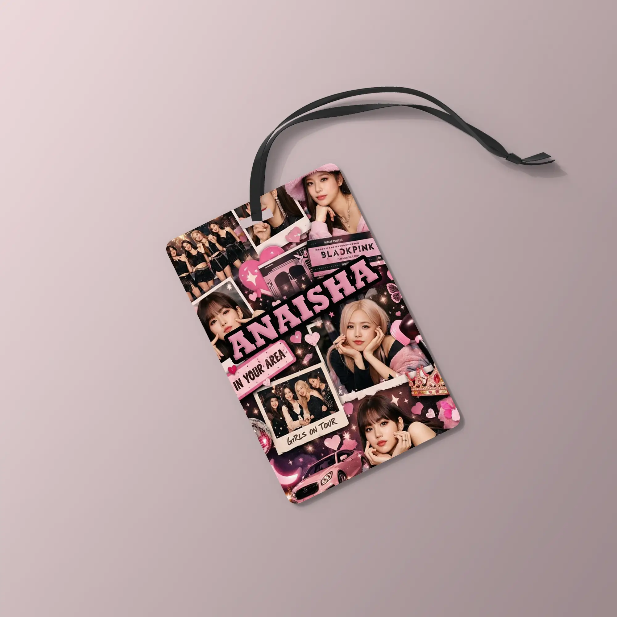 BlackPink Collage Personalized Bag Tag