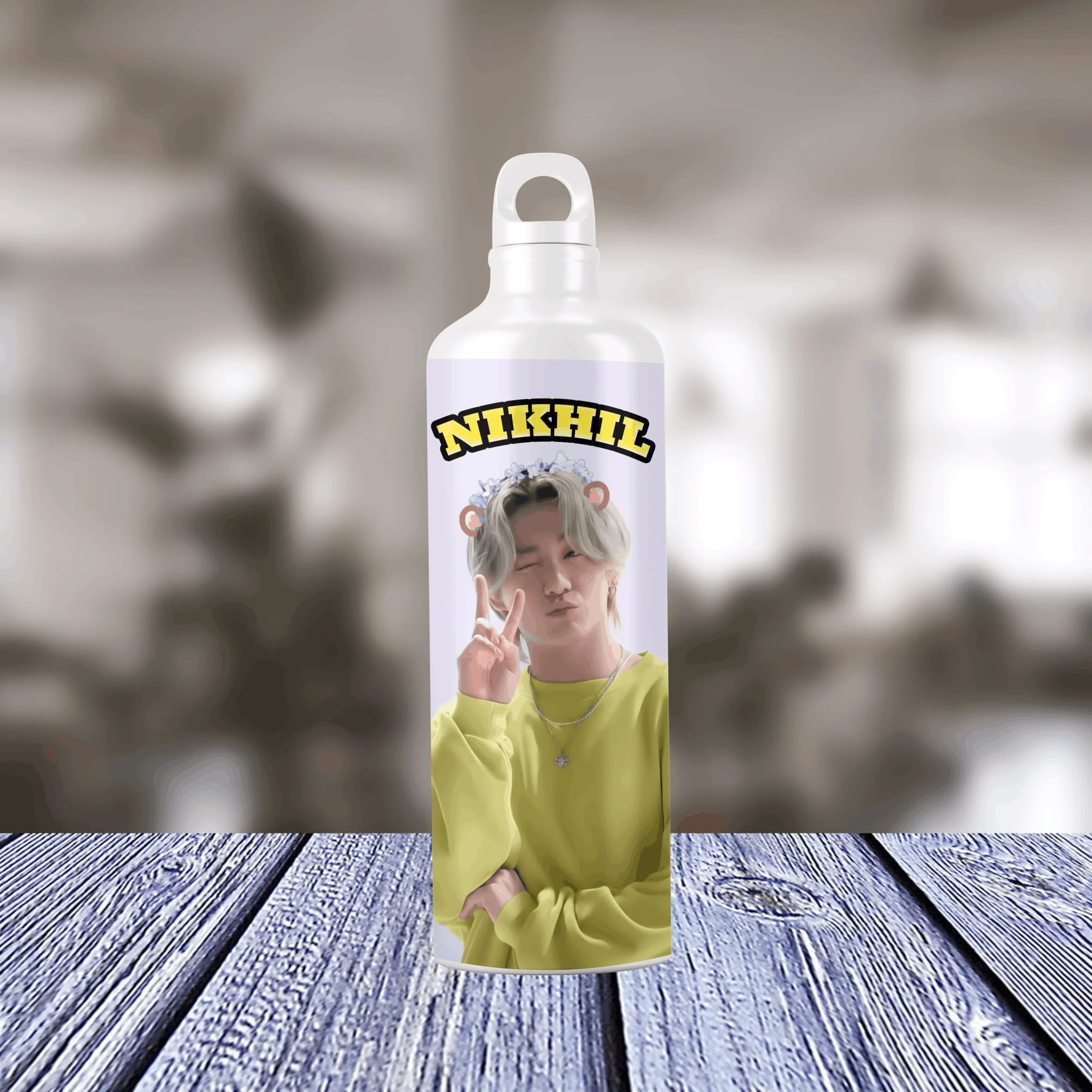 Happy BTS Boy Personalized Metal Bottle