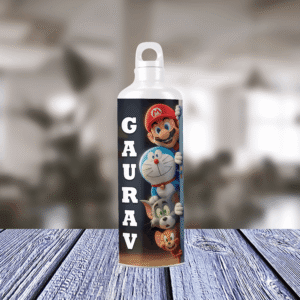 Super Mario, Doraemon, and Tom & Jerry Personalized Metal Bottle