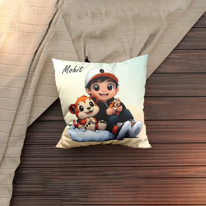 Cloud Buddy Personalized Square Cushion