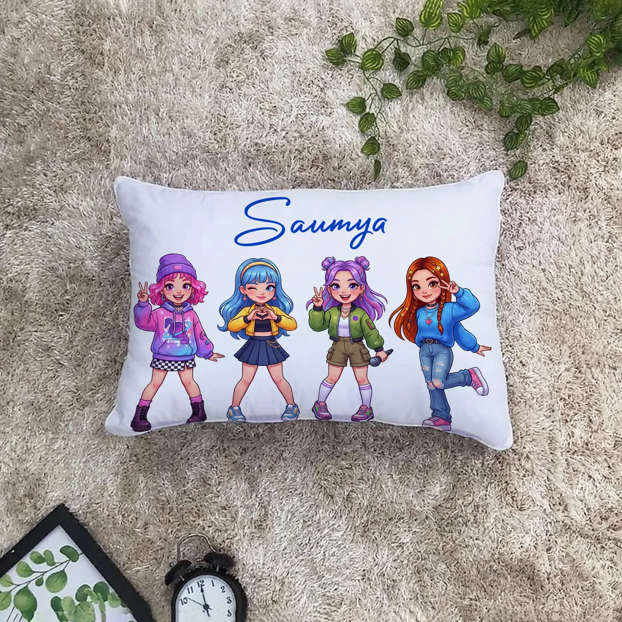 DoodleDream Pillow Personalized Rectangle Cushion