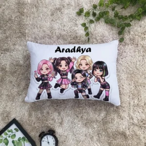 K-Pop Girl Squad Personalized Rectangle Cushion
