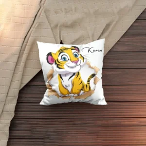 Little Tiger Personalized Square Cushion