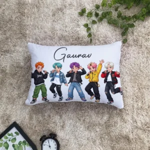 Mic & Beat Personalized Rectangle Cushion